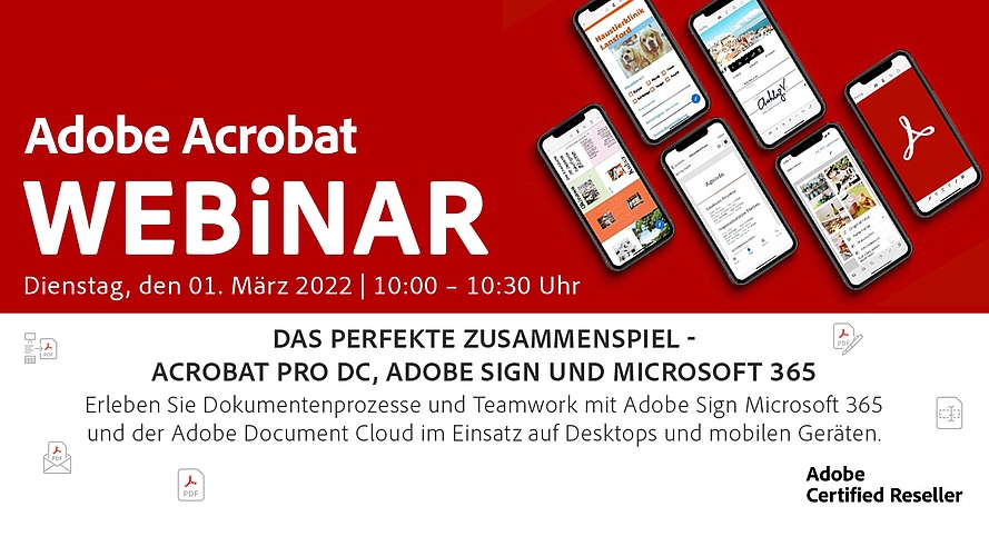 Foto Header Webinar Adobe Acrobat DC Einladung