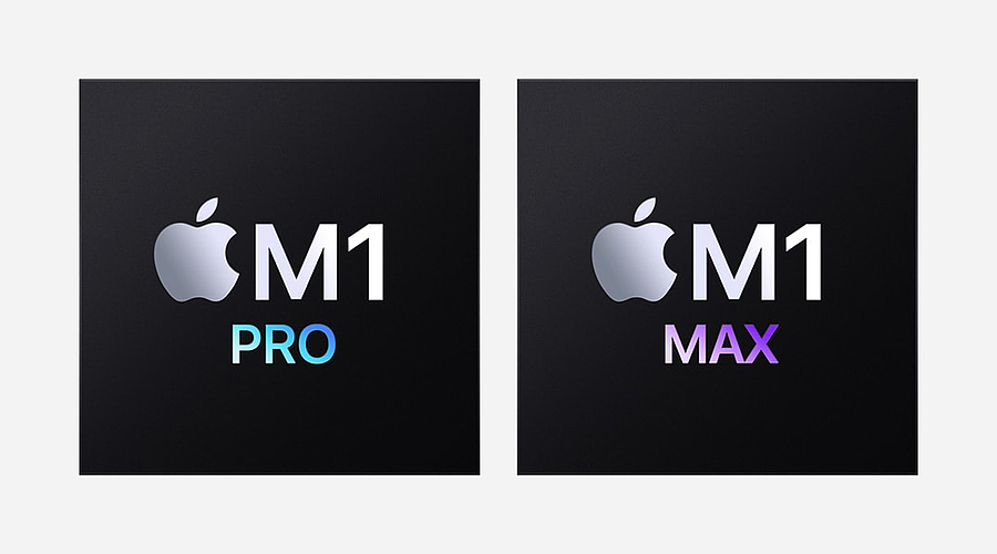 Foto M1 Pro und M1 Max Chip von Apple.